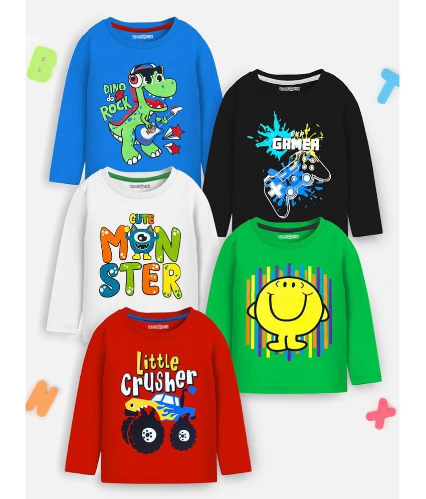     			Trampoline Pack of 1 Boys Cotton Blend T-Shirt ( Multicolor )