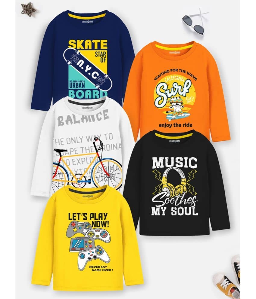 Trampoline Pack of 1 Boys Cotton Blend Polo T-Shirt ( Multicolor2 )