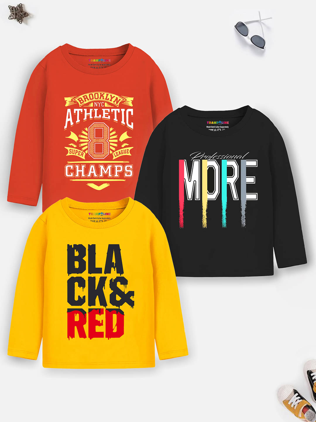     			Trampoline Pack of 1 Boys Cotton Blend T-Shirt ( Multicolor2 )