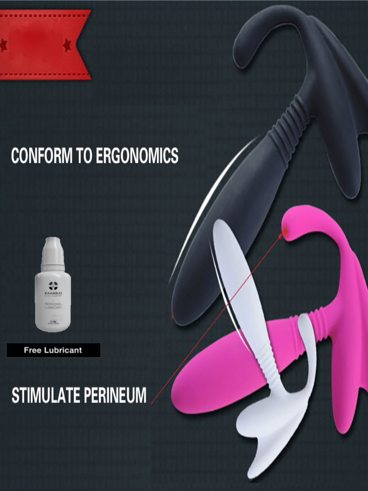 Unique Design- Smooth Operator | Waterproof | Light Weight | Travel Friendly Prostate Massager for Men and Women with Kaamraj Lube Free Unique Design- Smooth Operator | Waterproof | Light Weight | Travel Friendly Prostate Massager for Men and Women with Kaamraj Lube Free