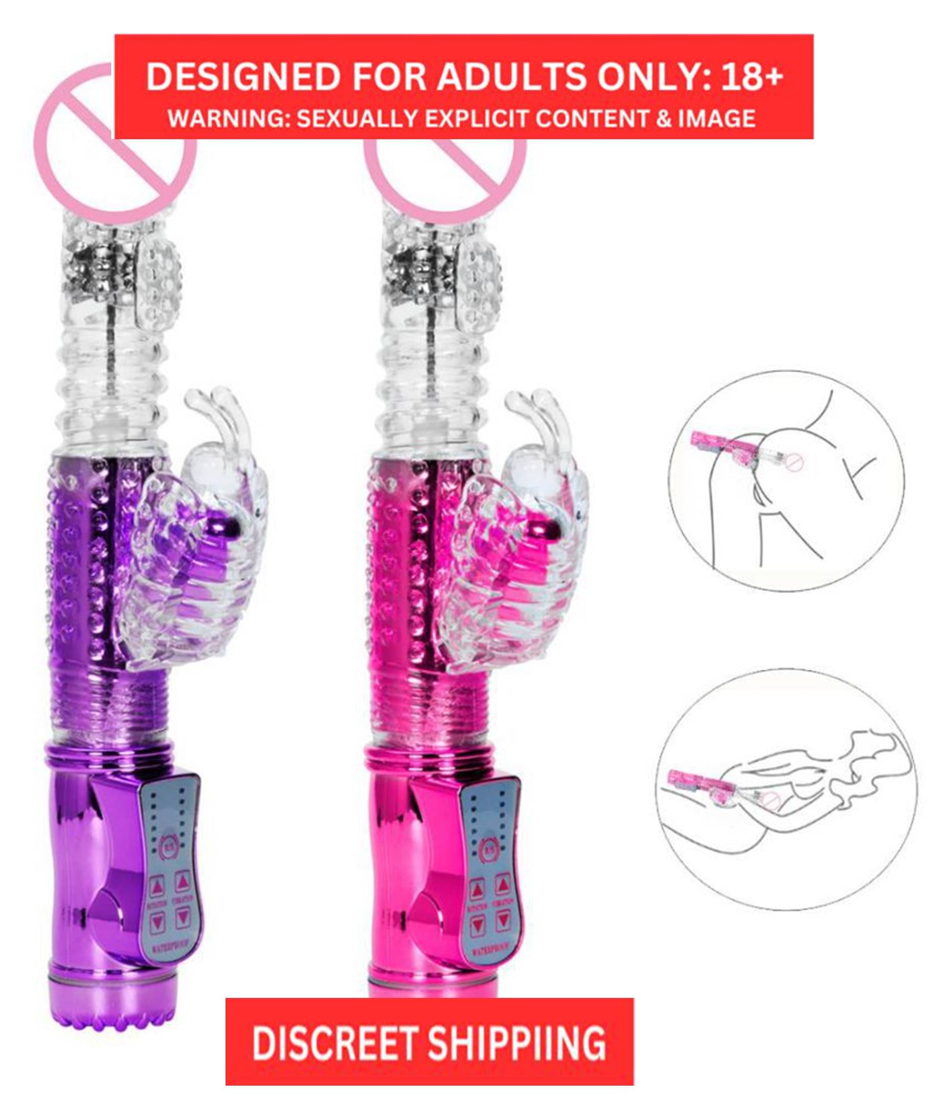     			36 Modes USB Rechargeable Rotating Rabbit Vibrator Waterproof Vibrating Anal Dildo G Sp*t Clitoris Sex Toy