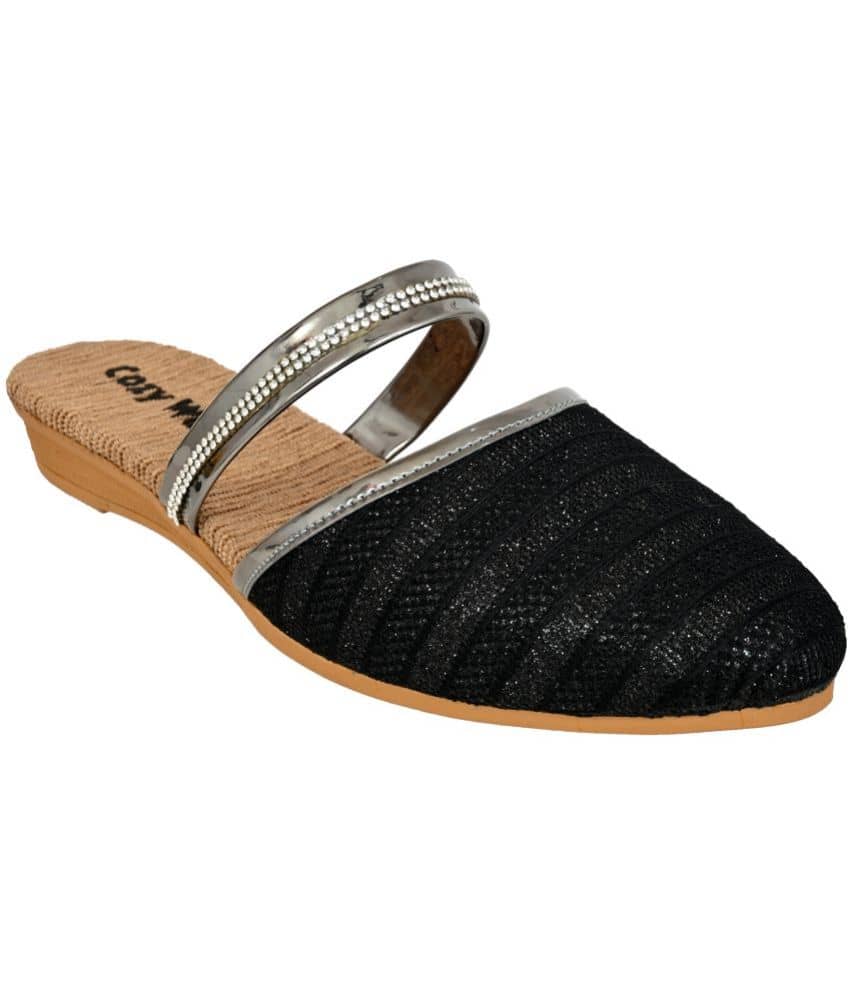 Cozy Wear Gray Women's Mules - Ethnic Shoes | Buy online on ZillyBuy