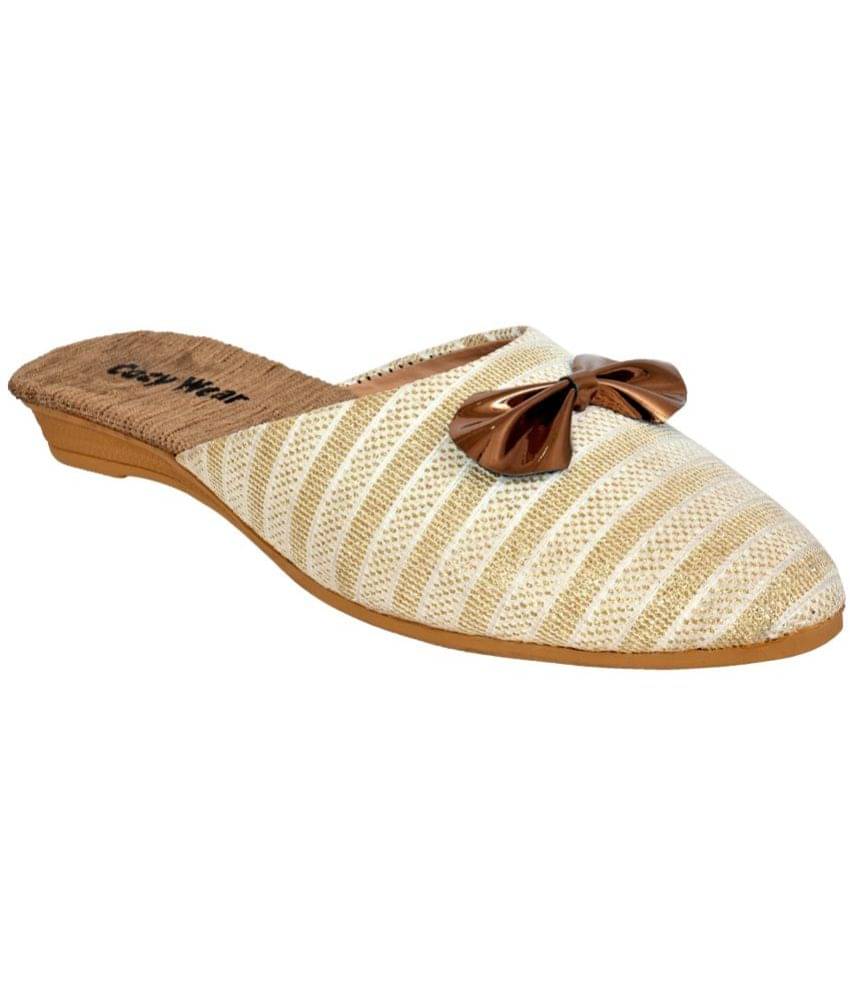     			Cozy Wear Cream Women's Mules