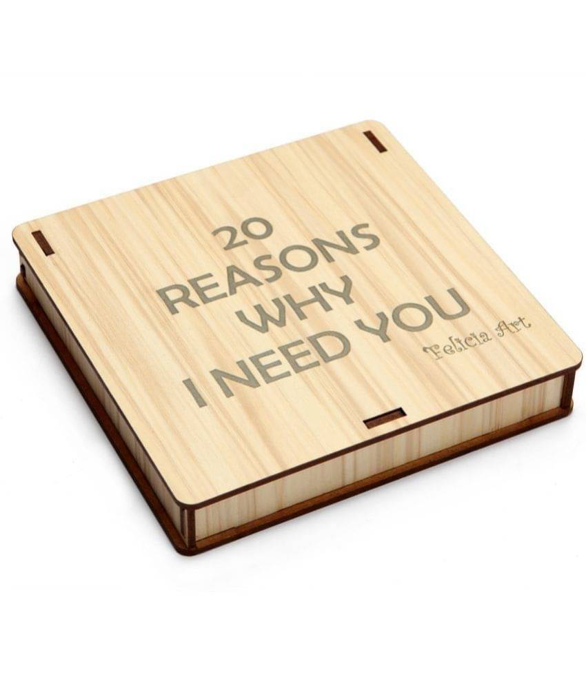 FELICIA ART 20 Reasons Why I Need You Message Valentine's Day Gift Box FELICIA ART 20 Reasons Why I Need You Message Valentine's Day Gift Box