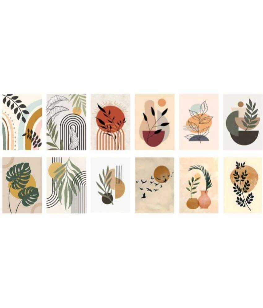     			Gatmos Bohemian Art Posters Set Of 12 Paper Wall Poster Without Frame