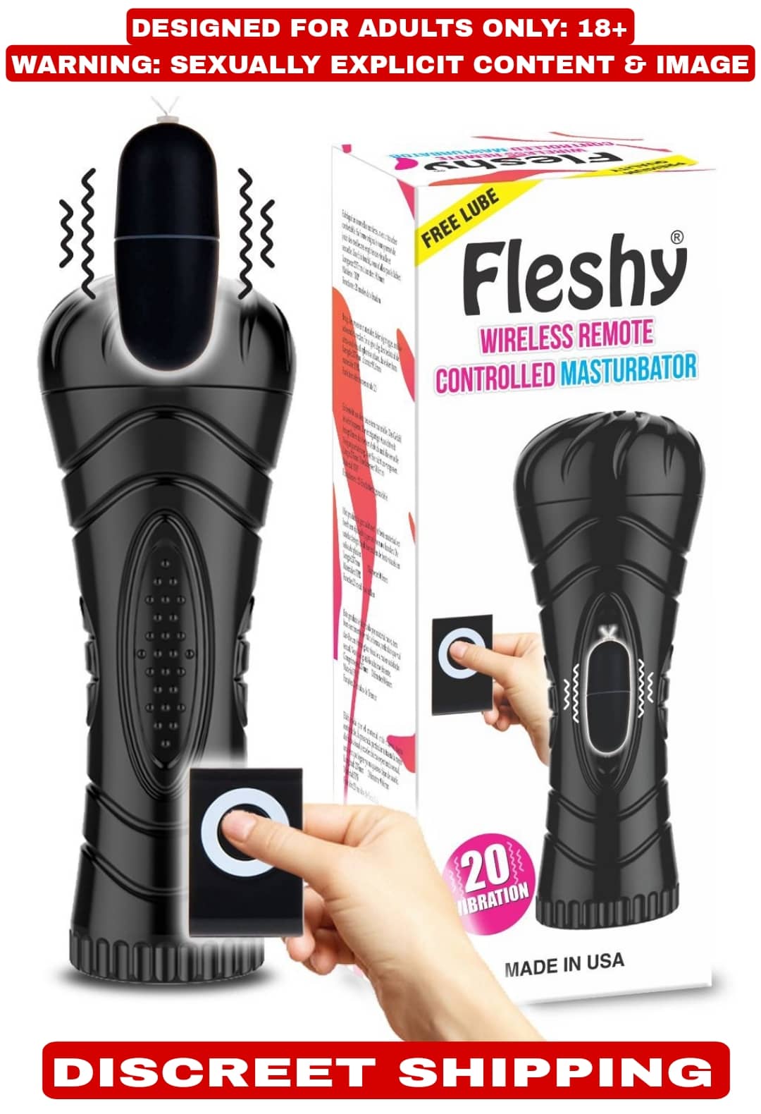 KAMAHOUSE PREMIUM QUALITY FLASHLIGHT SHAPE WIRELESS REMOTE CONTROLLED VIBRATING MASTURBATOR FOR MEN