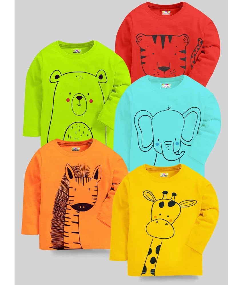 Kuchipoo Pack of 5 Baby Boys Cotton Blend T-Shirt ( Multi )