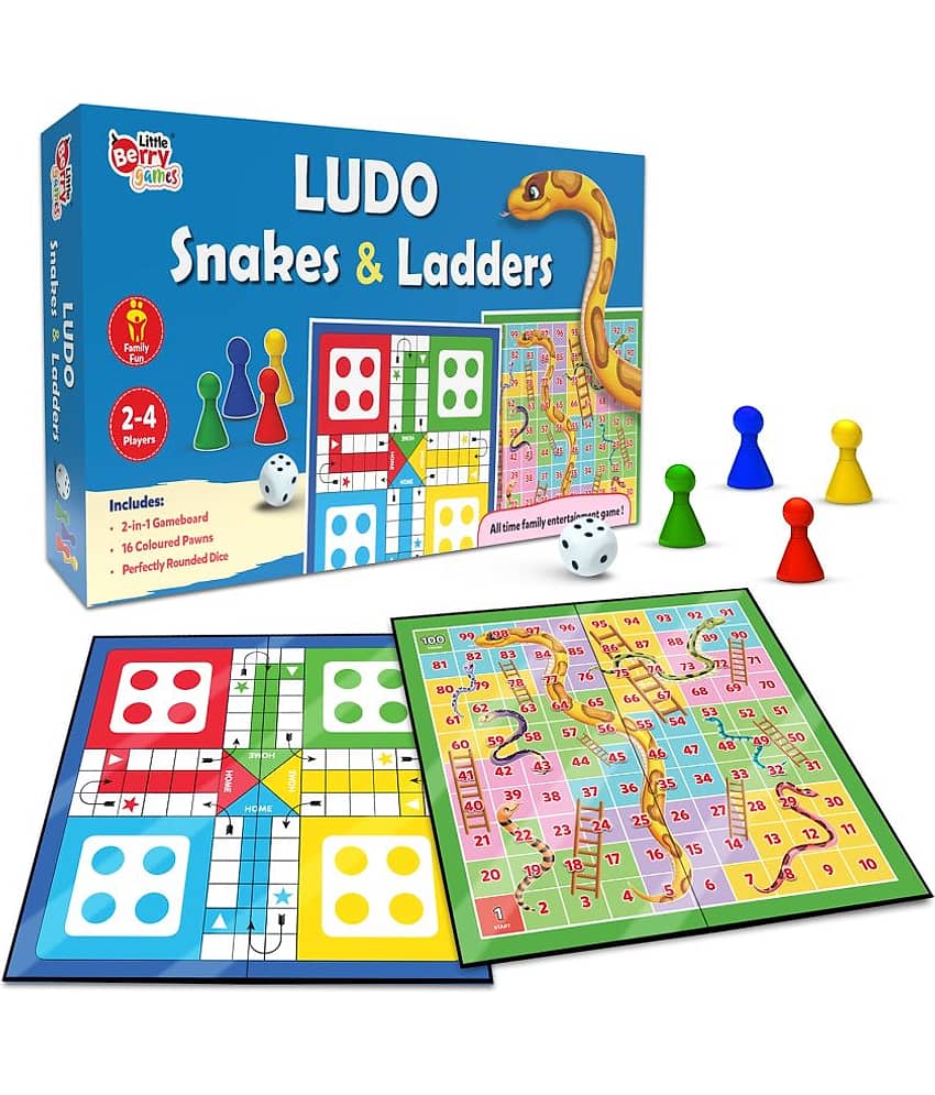 Little Berry Ludo and Snakes & Ladders Board Game Set for Kids - Multicolor - Toys and Games | Buy online on ZillyBuy