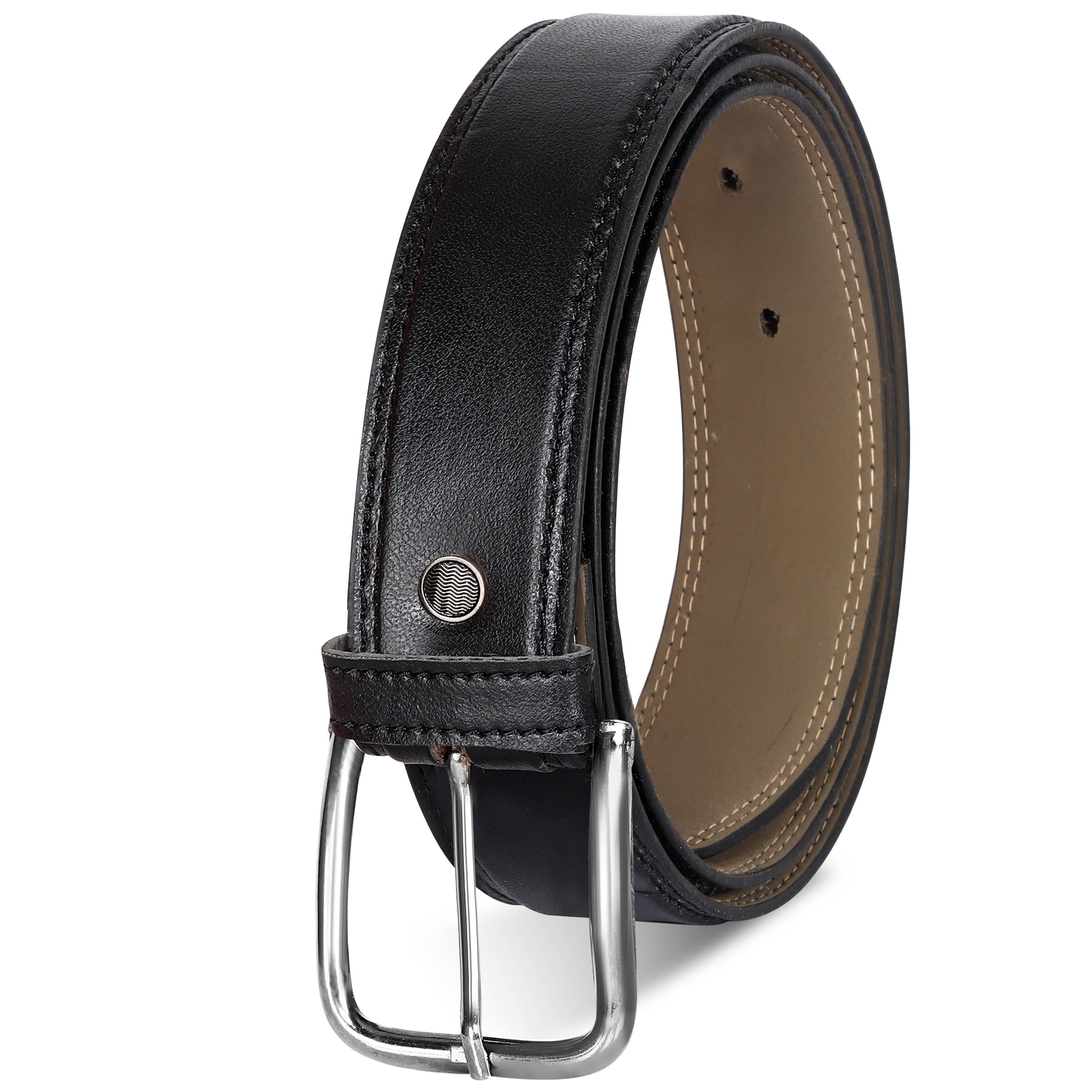Lorem - Black Synthetic Men's Formal Belt ( Pack of 1 ) Lorem - Black Synthetic Men's Formal Belt ( Pack of 1 )