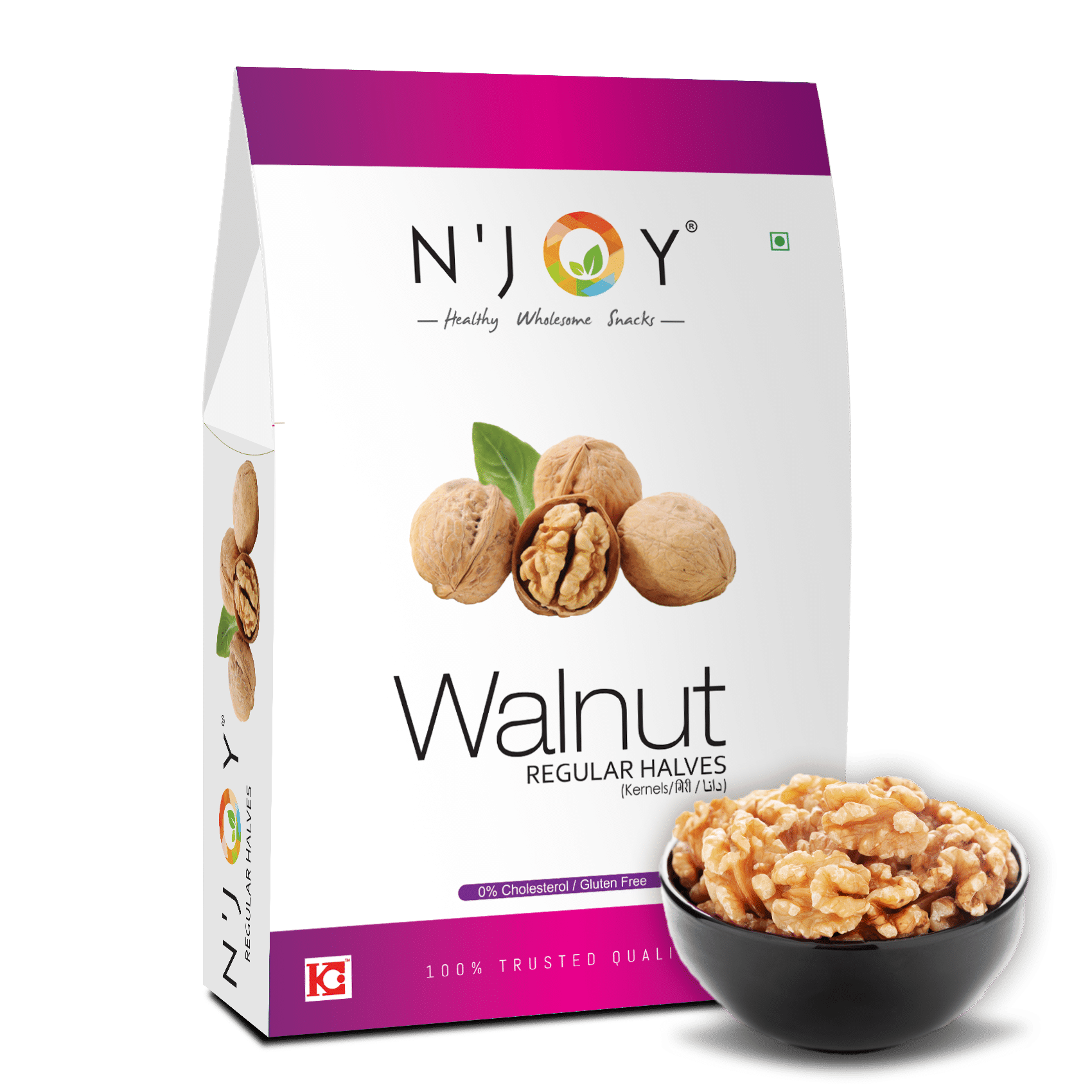     			N'Joy Natural Regular Halves Walnuts Kernels (Without Shell) 250g.