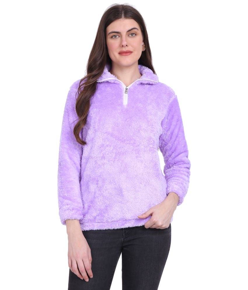 PP Kurtis Faux Fur Women's Non Hooded Sweatshirt ( Purple ) PP Kurtis Faux Fur Women's Non Hooded Sweatshirt ( Purple )