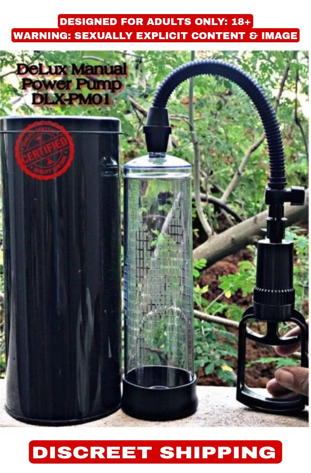 Penis Vacuum Manual power Pump Male Enhancement Enlarger Pump for Men - IMPORTED