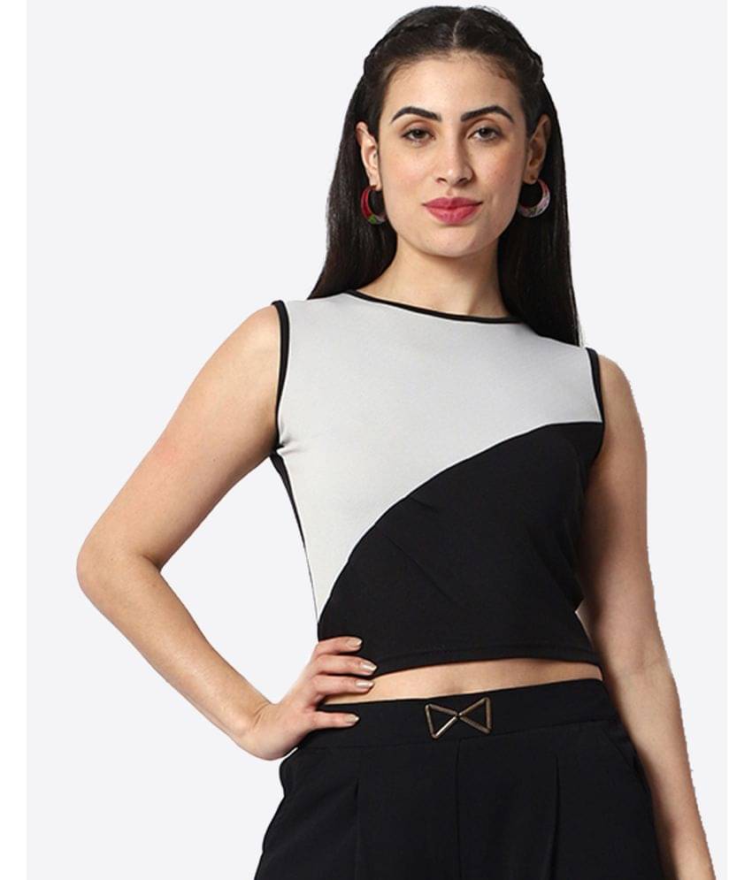 Prettify Women's Cotton Blend Crop Top ( Black )     			Prettify Women's Cotton Blend Crop Top ( Black )