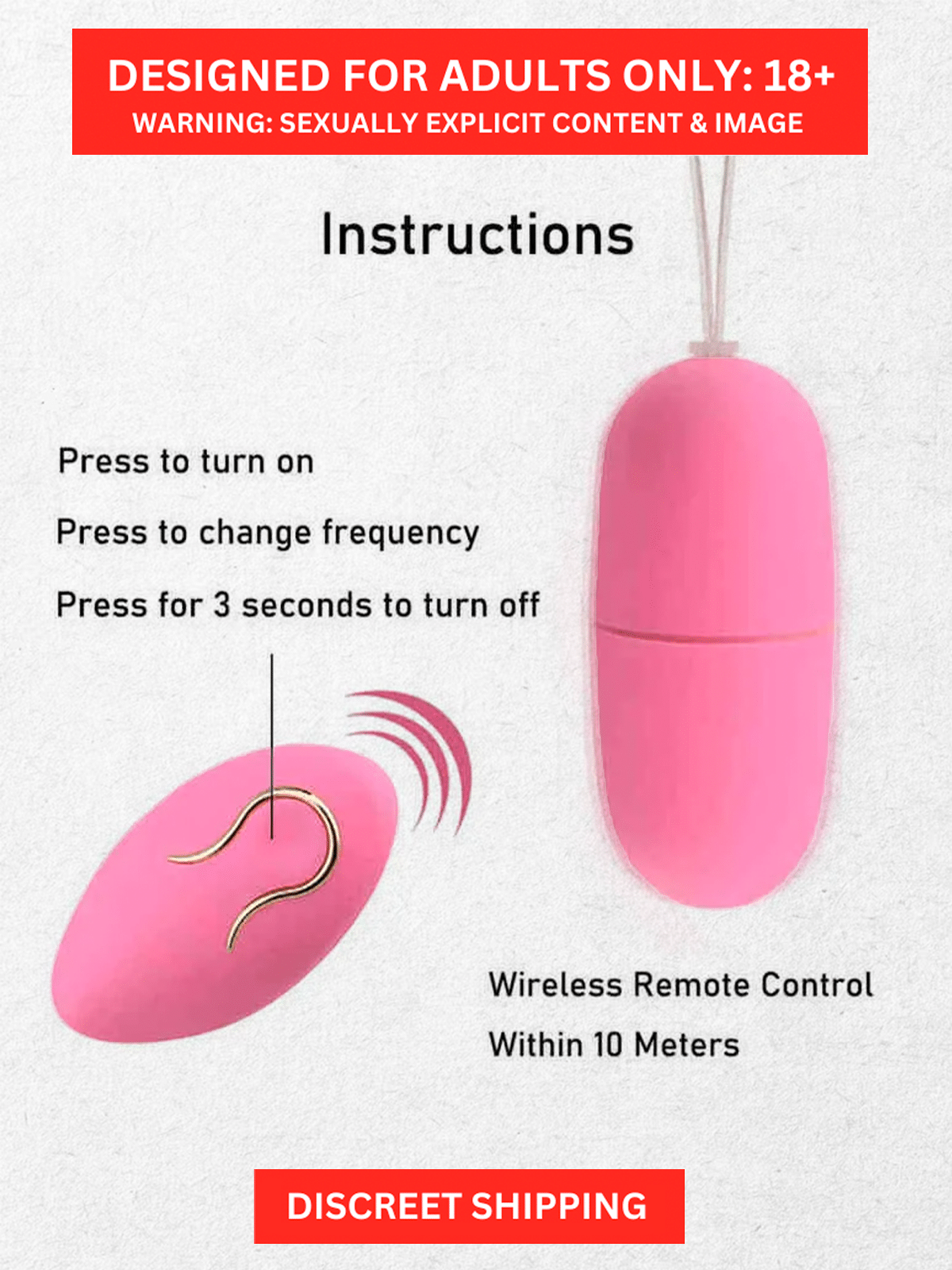Remote Control Prostate Vibrator: Multiple Vibration Modes, Remote-Controlled Jumping Egg | Waterproof Easy to Clean and Easy to Hide Remote Control Prostate Vibrator: Multiple Vibration Modes, Remote-Controlled Jumping Egg | Waterproof Easy to Clean and Easy to Hide
