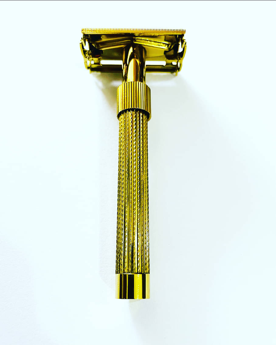     			Romer-7 Viceroy AG   BRASS TTO De Safety razor + SS Blade Safety Razor 1 Blade 1