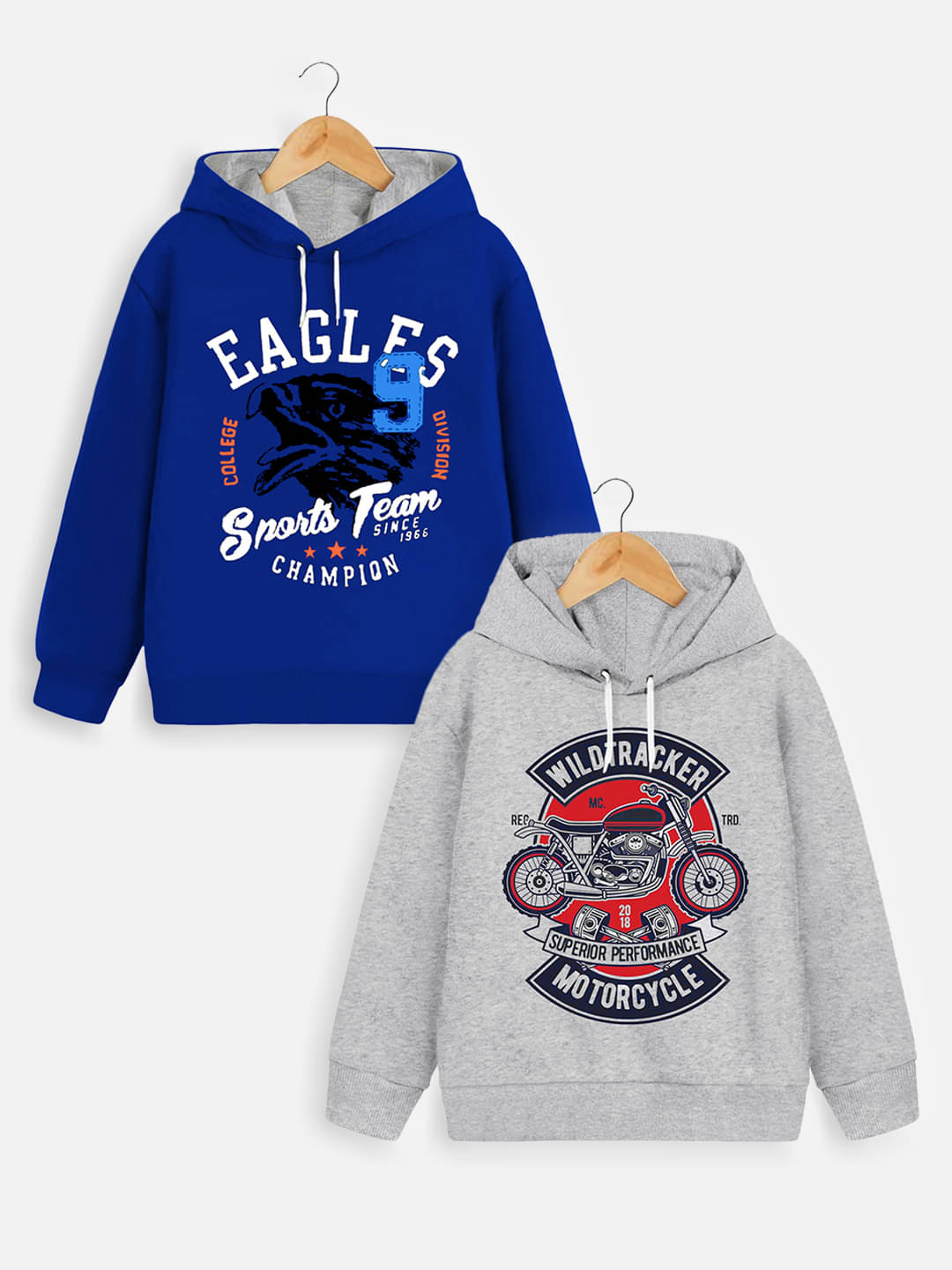     			Trampoline Pack of 2 Boys Cotton Blend Sweatshirt ( Multicolor )