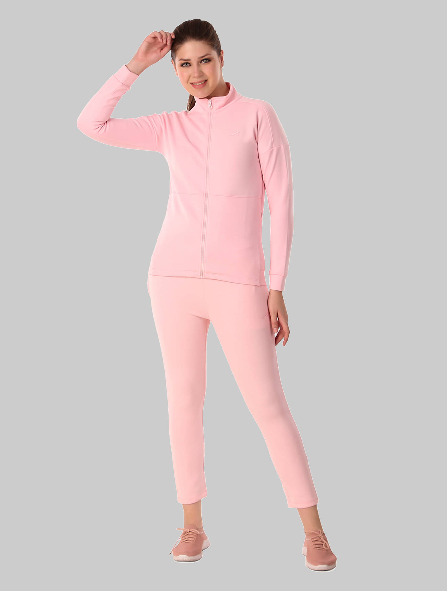     			Vector X Pink Polyester Solid Tracksuit - Pack of 1