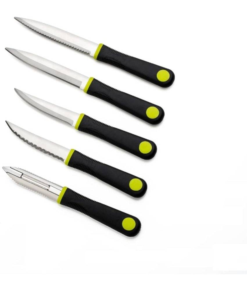     			Analog Kitchenware Multicolor Stainless Steel Knife Set Blade Length 12 cm ( Pack of 5 )