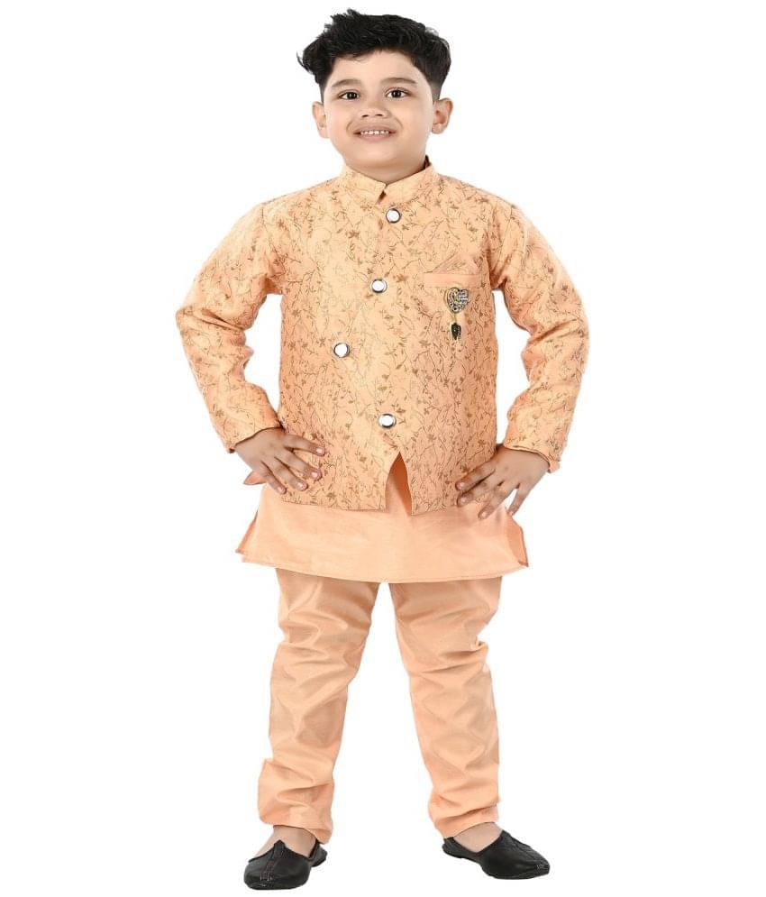 s muktar garments Pack of 1 Boys Cotton Blend ( Peach ) s muktar garments Pack of 1 Boys Cotton Blend ( Peach )