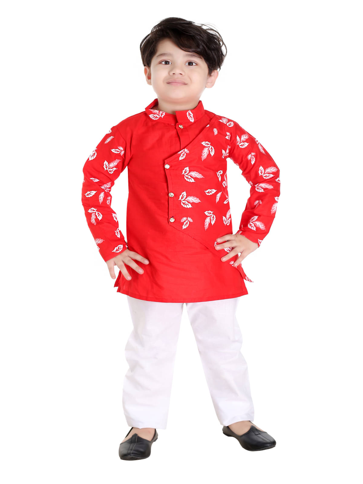 s muktar garments Pack of 1 Boys Cotton ( Red )     			s muktar garments Pack of 1 Boys Cotton ( Red )