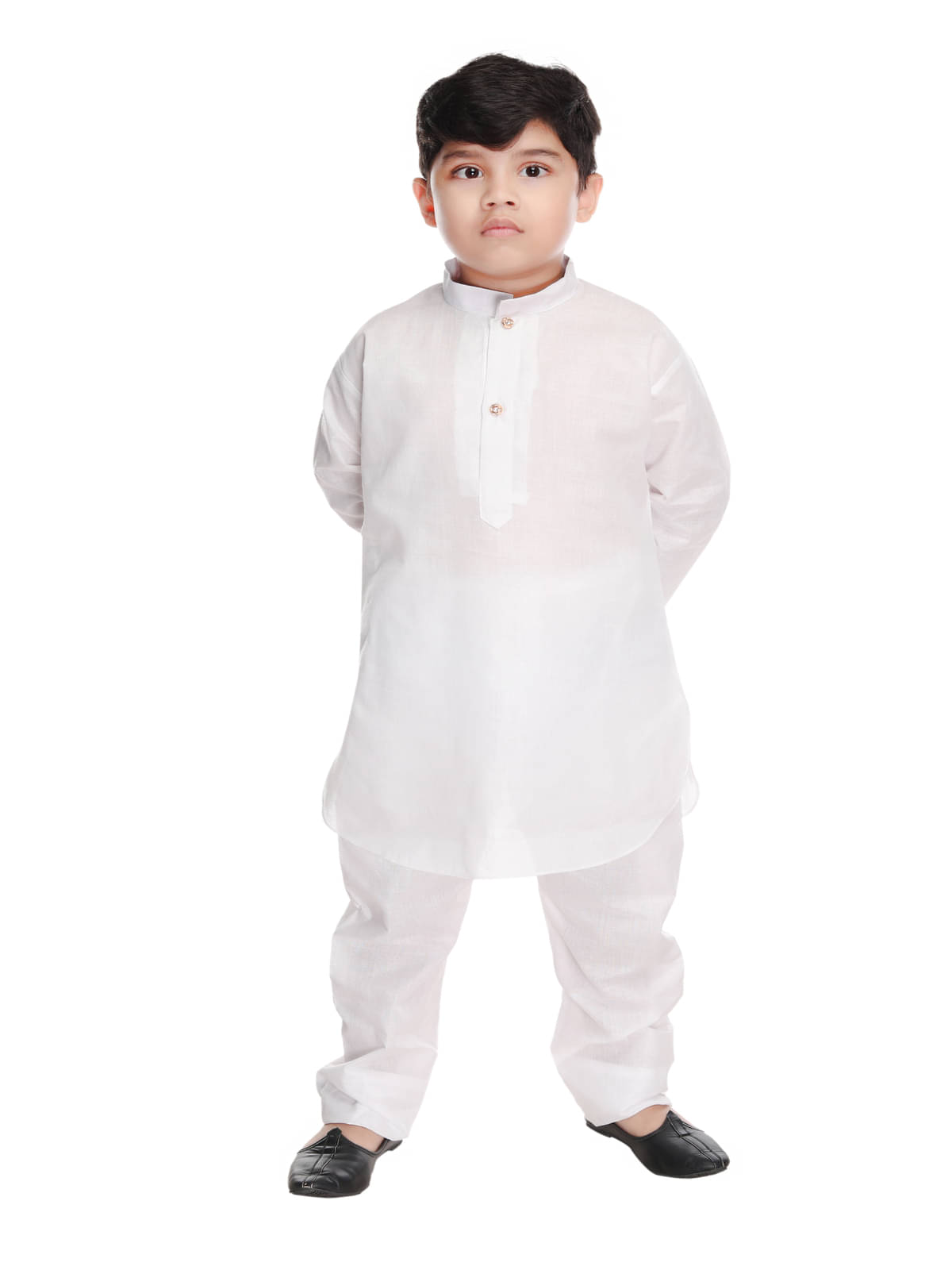     			s muktar garments Pack of 1 Boys Cotton Blend ( White )