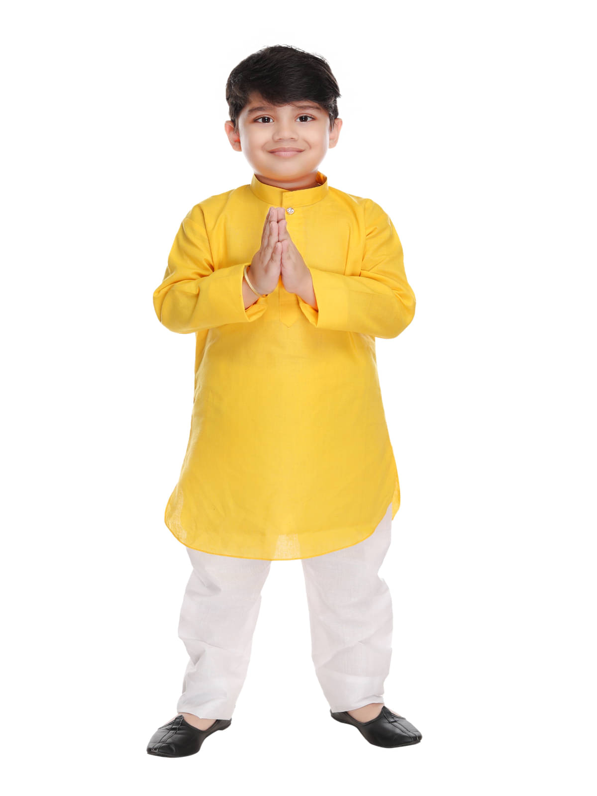     			s muktar garments Pack of 1 Boys Cotton Blend ( Yellow )