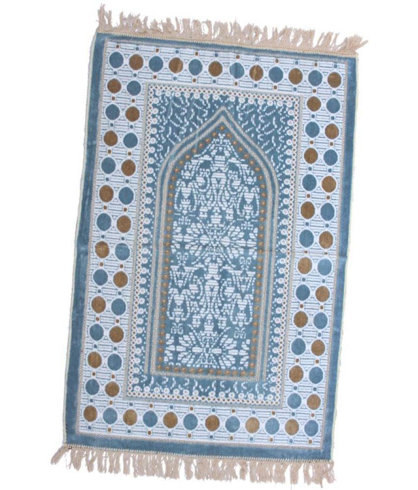 ADIRNY Gray Single Regular Velvet Prayer Mat ( 110 X 70 cm ) ADIRNY Gray Single Regular Velvet Prayer Mat ( 110 X 70 cm )