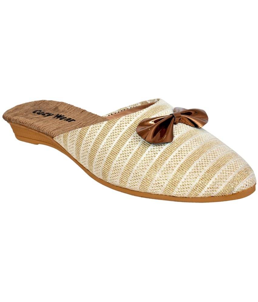     			Cozy Wear Cream Women's Mules