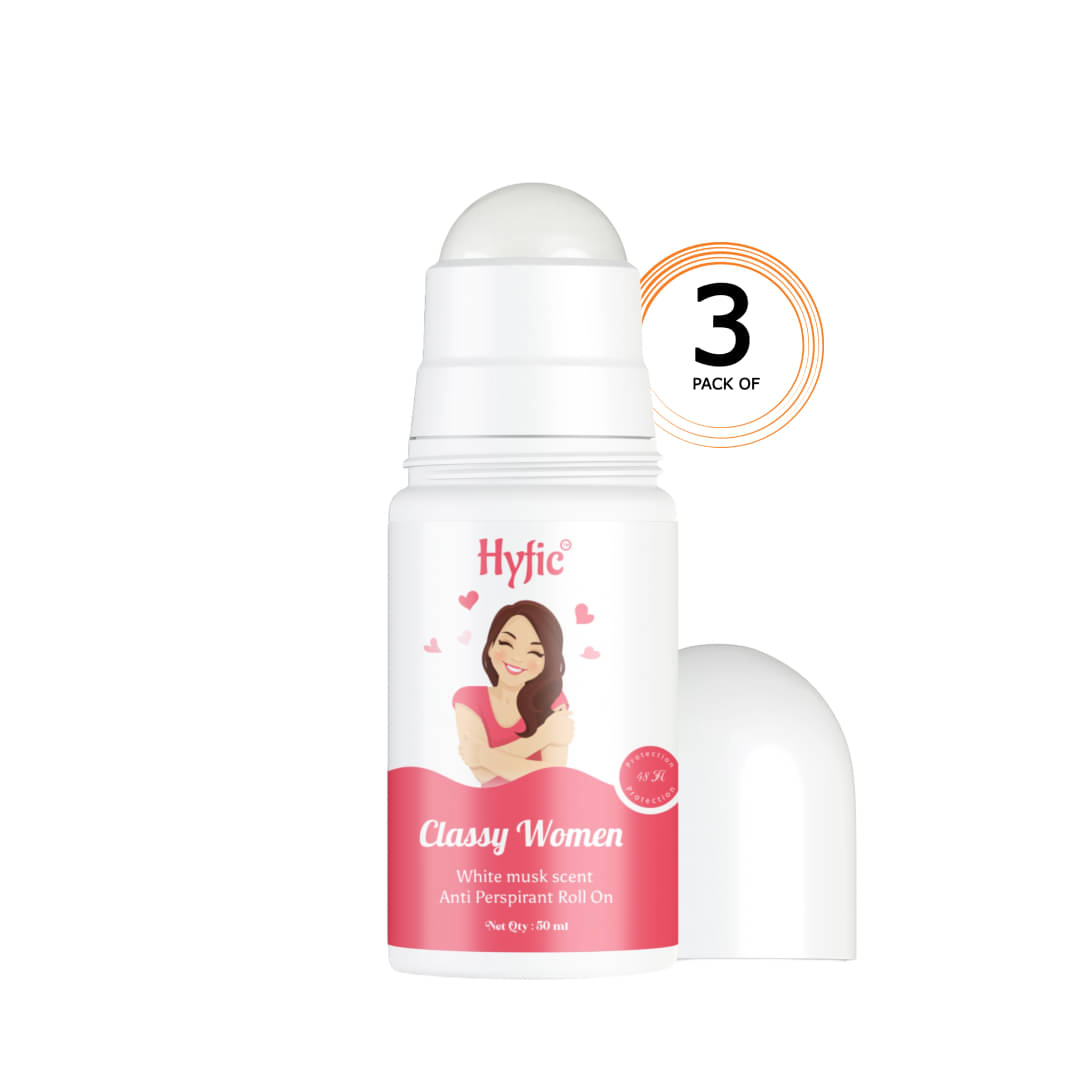 HYFICElegance Redefined: Classy Women's Alcohol-Free, Silicon-Free Underarm Roll-On Deodorant for Smooth Skin with All-Day Freshness and Long-Lasting Fragrance pack of 3 HYFICElegance Redefined: Classy Women's Alcohol-Free, Silicon-Free Underarm Roll-On Deodorant for Smooth Skin with All-Day Freshness and Long-Lasting Fragrance pack of 3