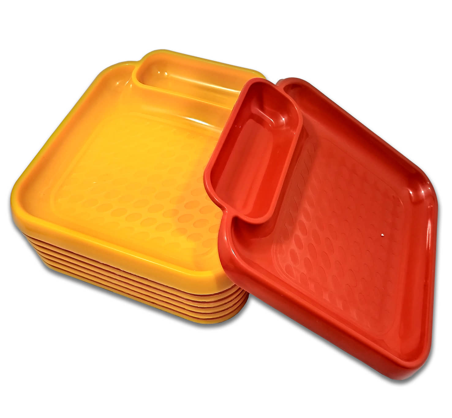 Inpro 12 Pcs Plastic Multi Color Platter