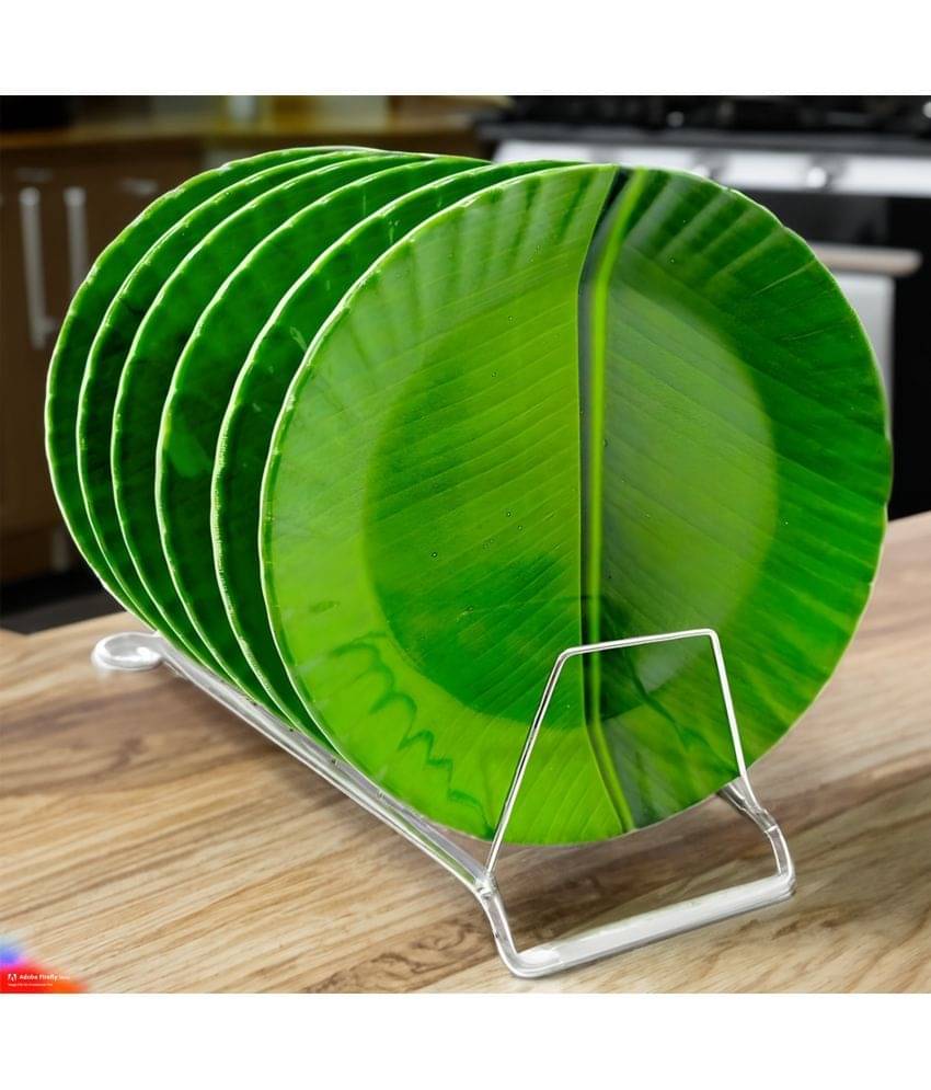 Inpro 6 Pcs Melamine Light Green Full Plate Inpro 6 Pcs Melamine Light Green Full Plate