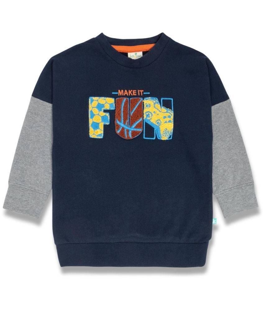     			Juscubs Pack of 1 Boys Cotton Sweatshirt ( Navy Blue )