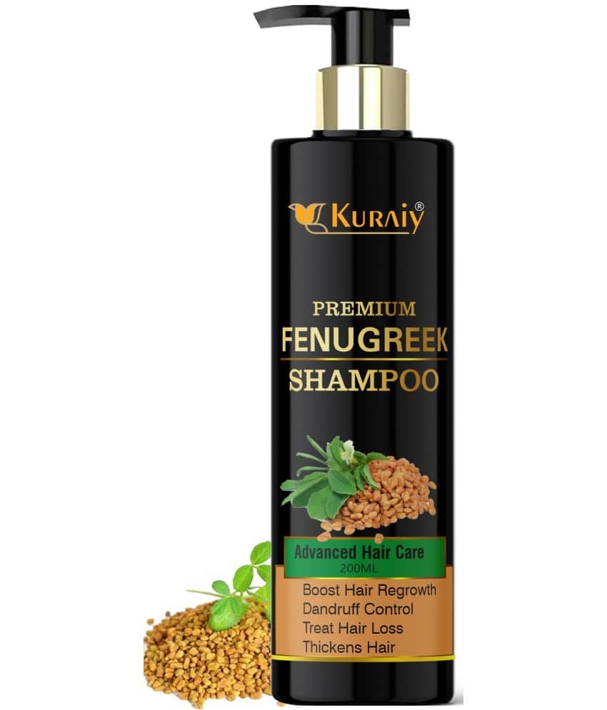 KURAIY NATURAL FENUGREEK SHAMPOO FOR DEEP CONDITIONING,SILKY & SHINY HAIR 200ML