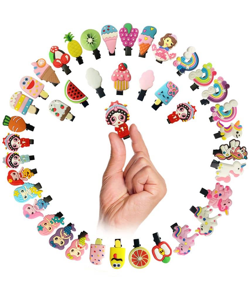 Kids Hair Clips, Candy - Fruit Hair Pins, Colorful Rainbow, Cartoon Hair Clips, Hair Accessories for Baby Girls - 20 Pieces - Jewellery Sets | Buy online on ZillyBuy