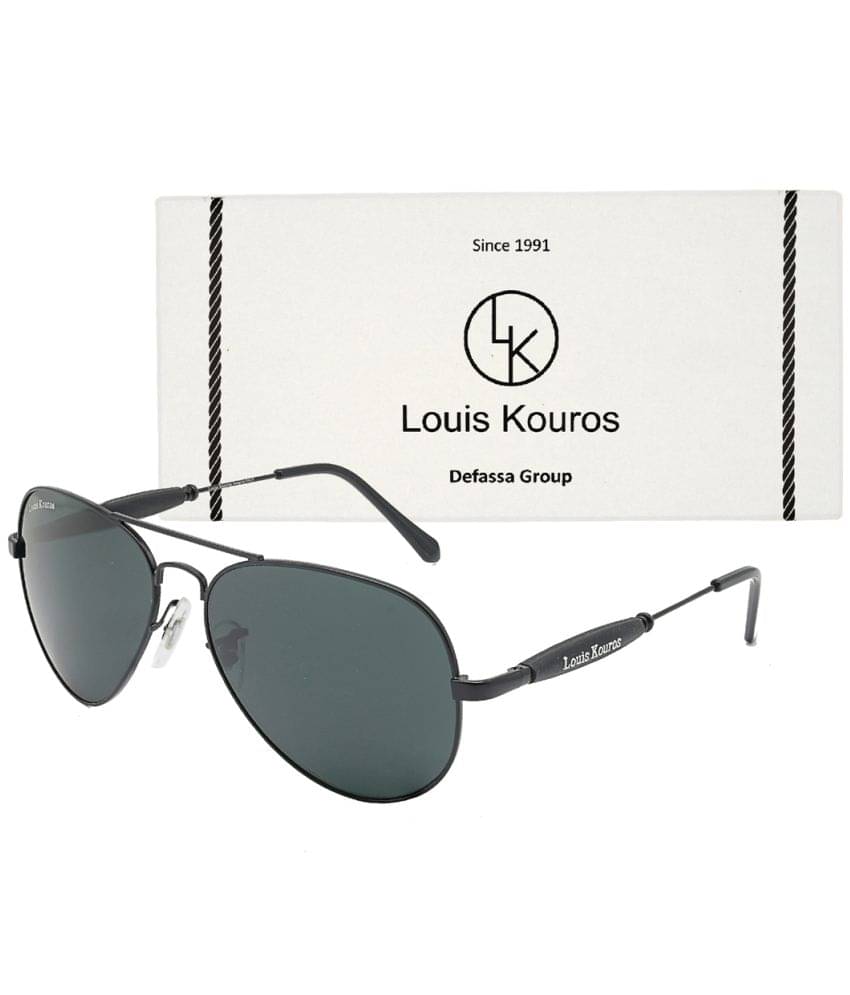 LOUIS KOUROS Black Pilot Sunglasses ( Pack of 1 ) LOUIS KOUROS Black Pilot Sunglasses ( Pack of 1 )