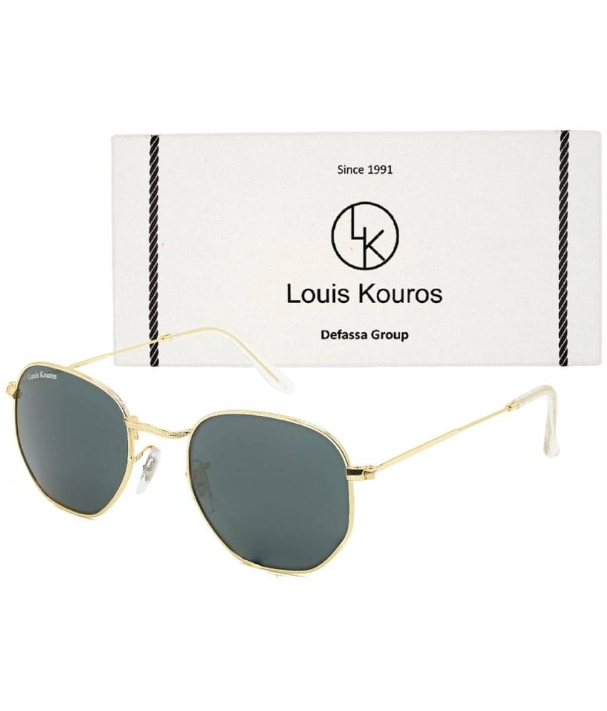 LOUIS KOUROS Gold Geometric Sunglasses ( Pack of 1 )     			LOUIS KOUROS Gold Geometric Sunglasses ( Pack of 1 )