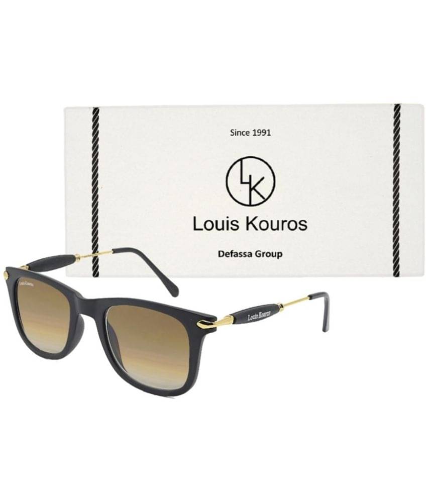 LOUIS KOUROS Gold Square Sunglasses ( Pack of 1 )     			LOUIS KOUROS Gold Square Sunglasses ( Pack of 1 )