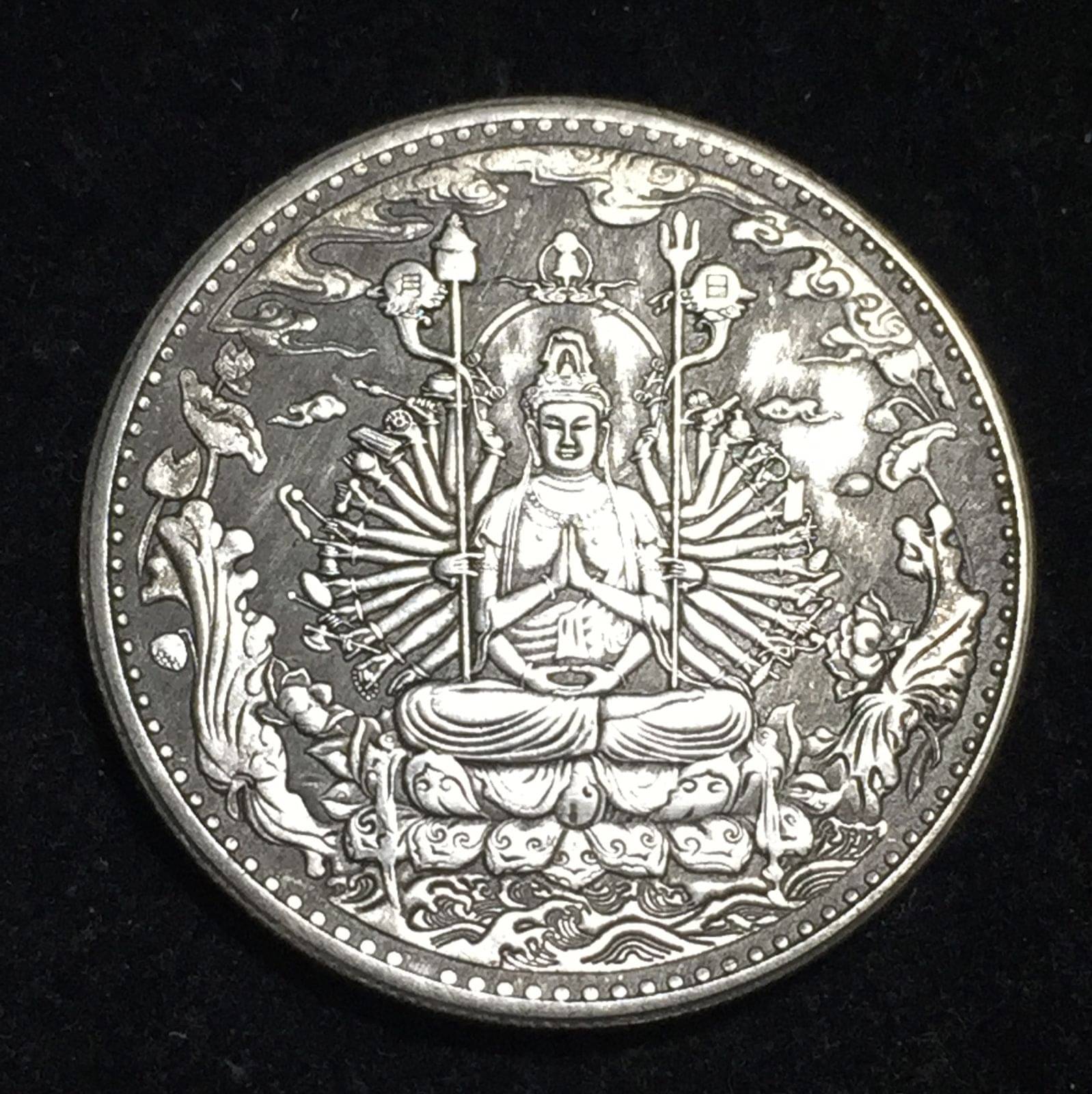 Mahatma Buddha Old Chinese Big size Token     			Mahatma Buddha Old Chinese Big size Token