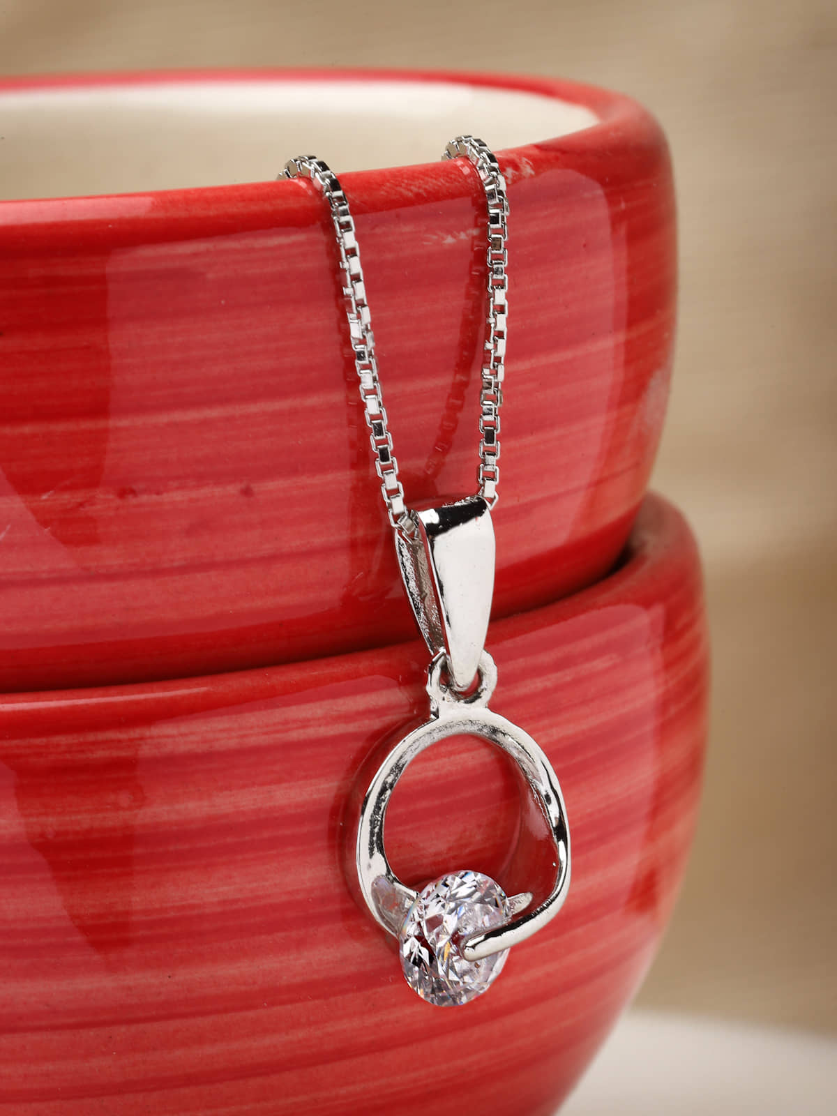 Pissara by Sukkhi 925 Sterling Silver Sterling Silver Pendant & Sets - Jewellery Sets | Buy online on ZillyBuy
