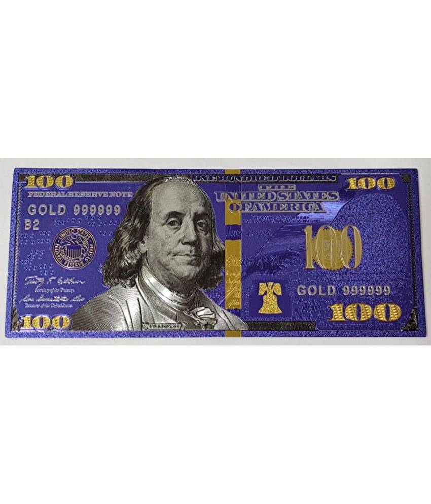 100 US Dollar Bill 24Kt Gold Plated 1 Paper currency & Fantancy Item 100 US Dollar Bill 24Kt Gold Plated 1 Paper currency & Fantancy Item