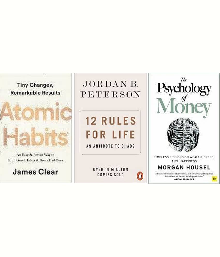 12 Rules for Life + Atomic Habits + The Psychology of Money - Stationery | Buy online on ZillyBuy