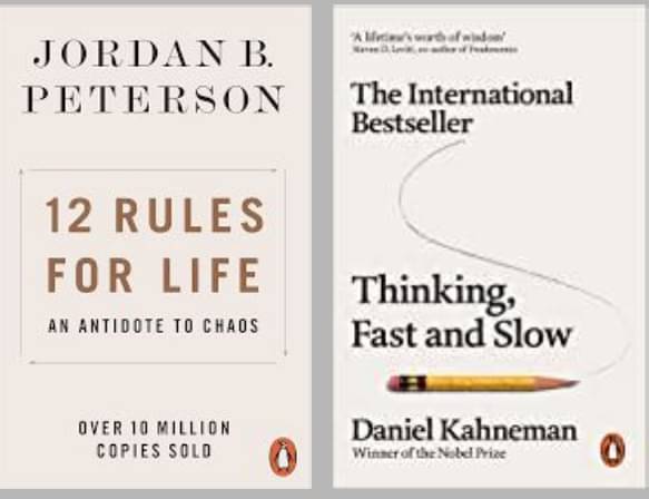     			12 Rules for Life + Thinking, Fast and Slow