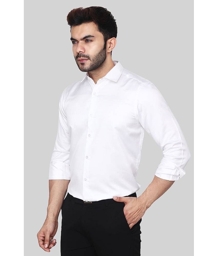 Comey Satin Slim Fit Solids Full Sleeves Men's Casual Shirt - Green ( Pack of 1 )