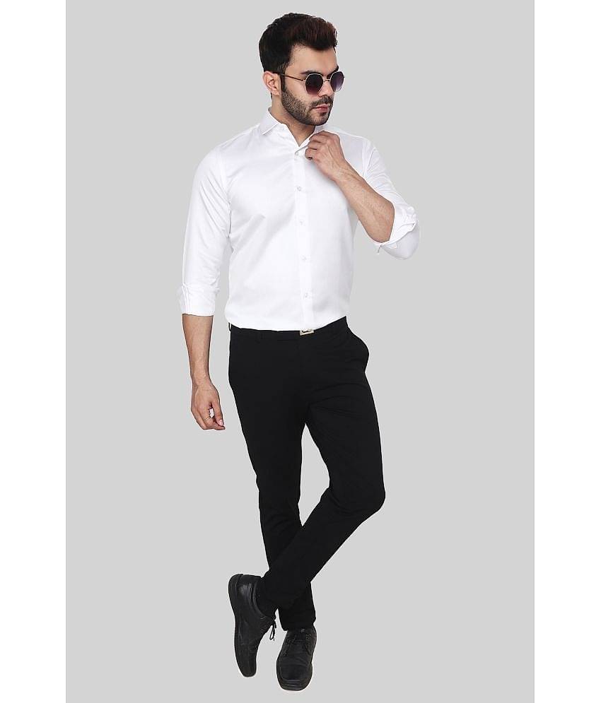 Comey Satin Slim Fit Solids Full Sleeves Men's Casual Shirt - Green ( Pack of 1 )