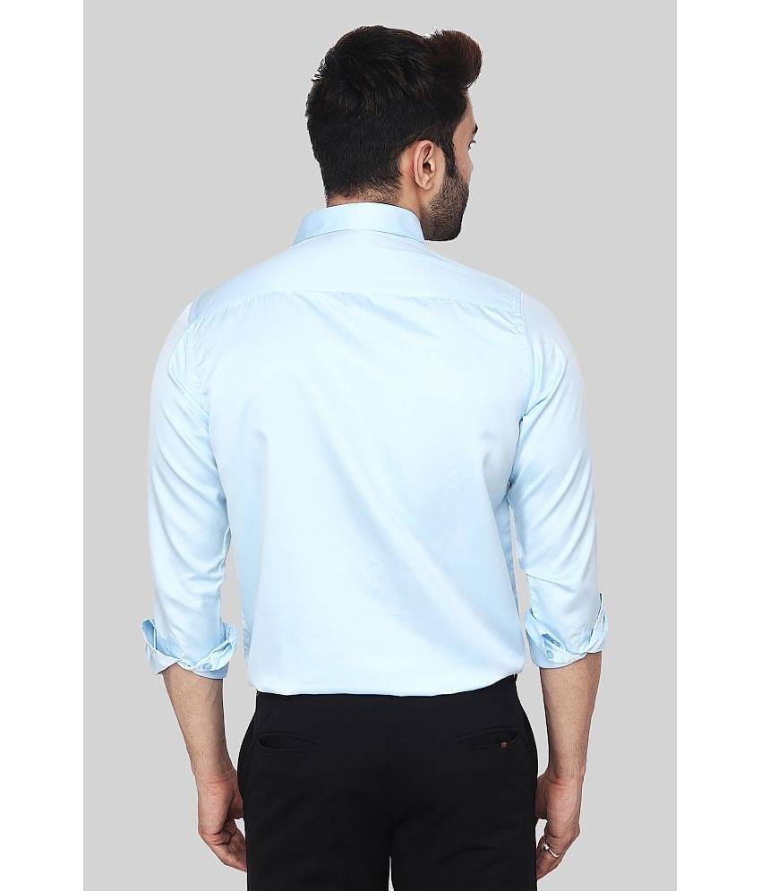 Comey Satin Slim Fit Solids Full Sleeves Men's Casual Shirt - Green ( Pack of 1 )