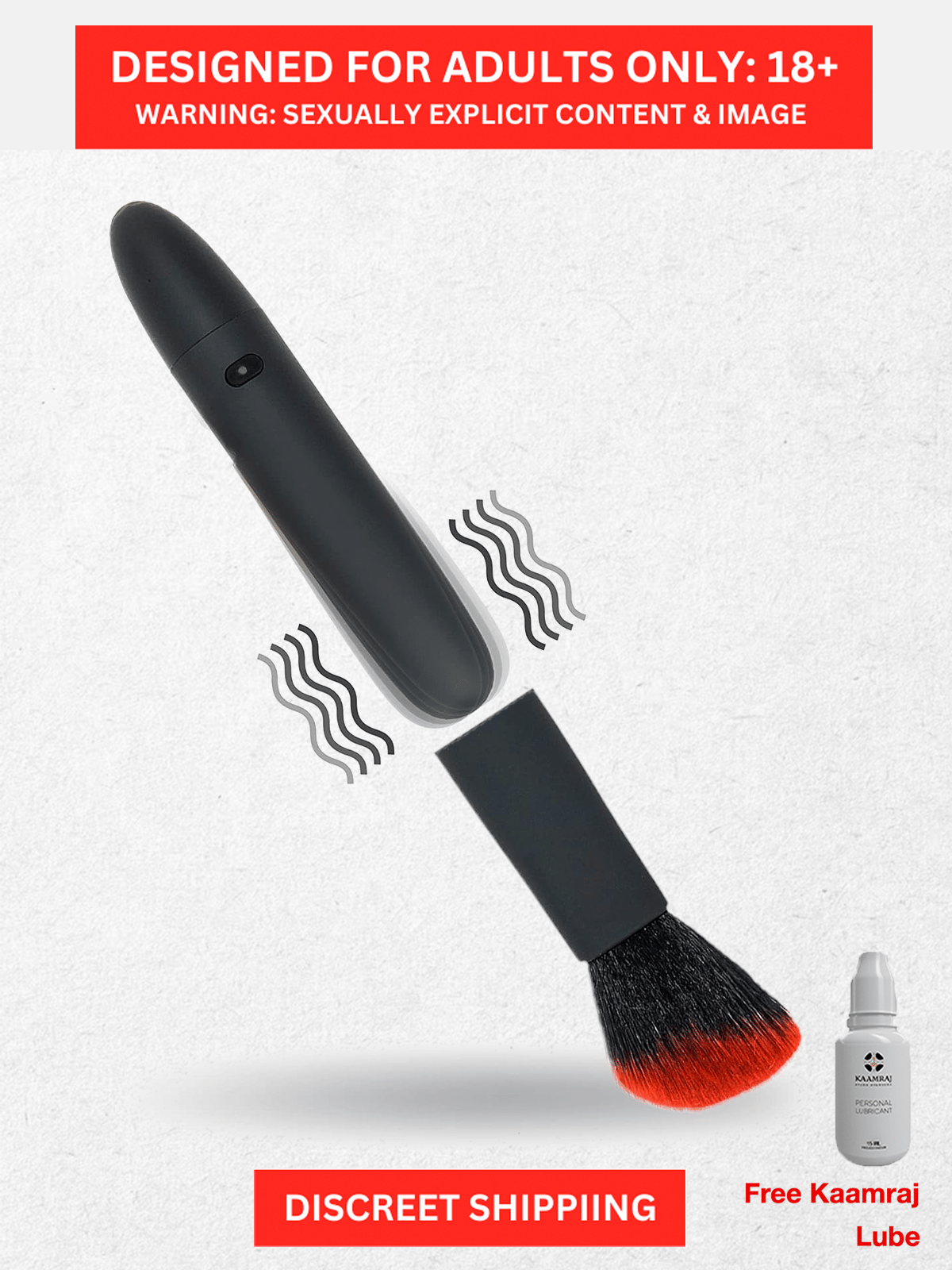 Couple Secret Vibrator- Soft Safe ABS Material Foreplay Adult Makeup Vibrator Massager For Men and Women with Free Kaamraj Lube Couple Secret Vibrator- Soft Safe ABS Material Foreplay Adult Makeup Vibrator Massager For Men and Women with Free Kaamraj Lube