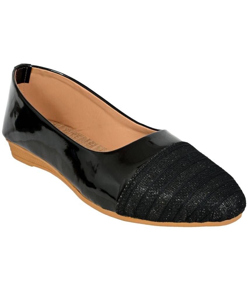     			Cozy Wear Black Women's Ethnic Ballerinas