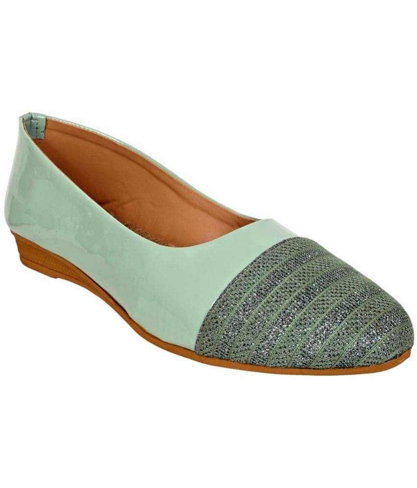     			Cozy Wear Light Blue Women's Ethnic Ballerinas