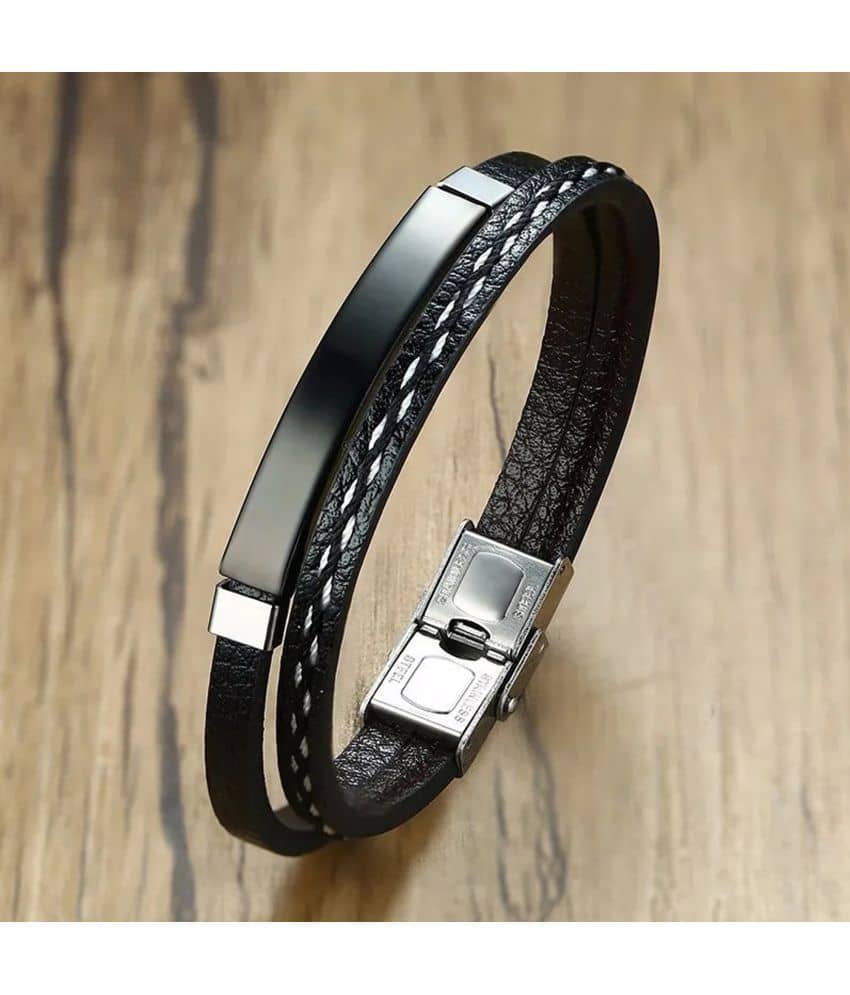 FASHION FRILL Black Bracelet ( Pack of 1 ) - Bangles & Bracelets | Buy online on ZillyBuy