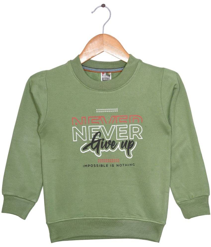     			Golu Molu Pack of 1 Boys Fleece Sweatshirt ( Mint Green )